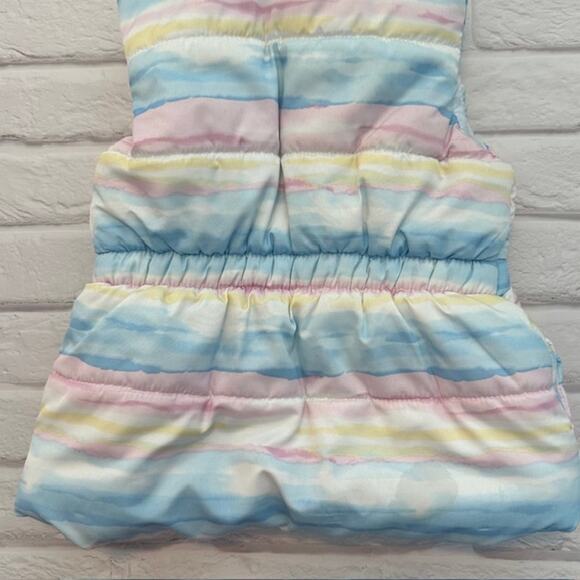 Toddler Girls 2T Calvin Klein Vest & Wonder Nation OS Hat Blue Yellow Pink - Picture 8 of 16